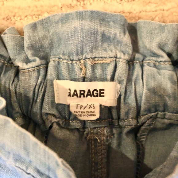 blue waist tied pants - Picture 3 of 3